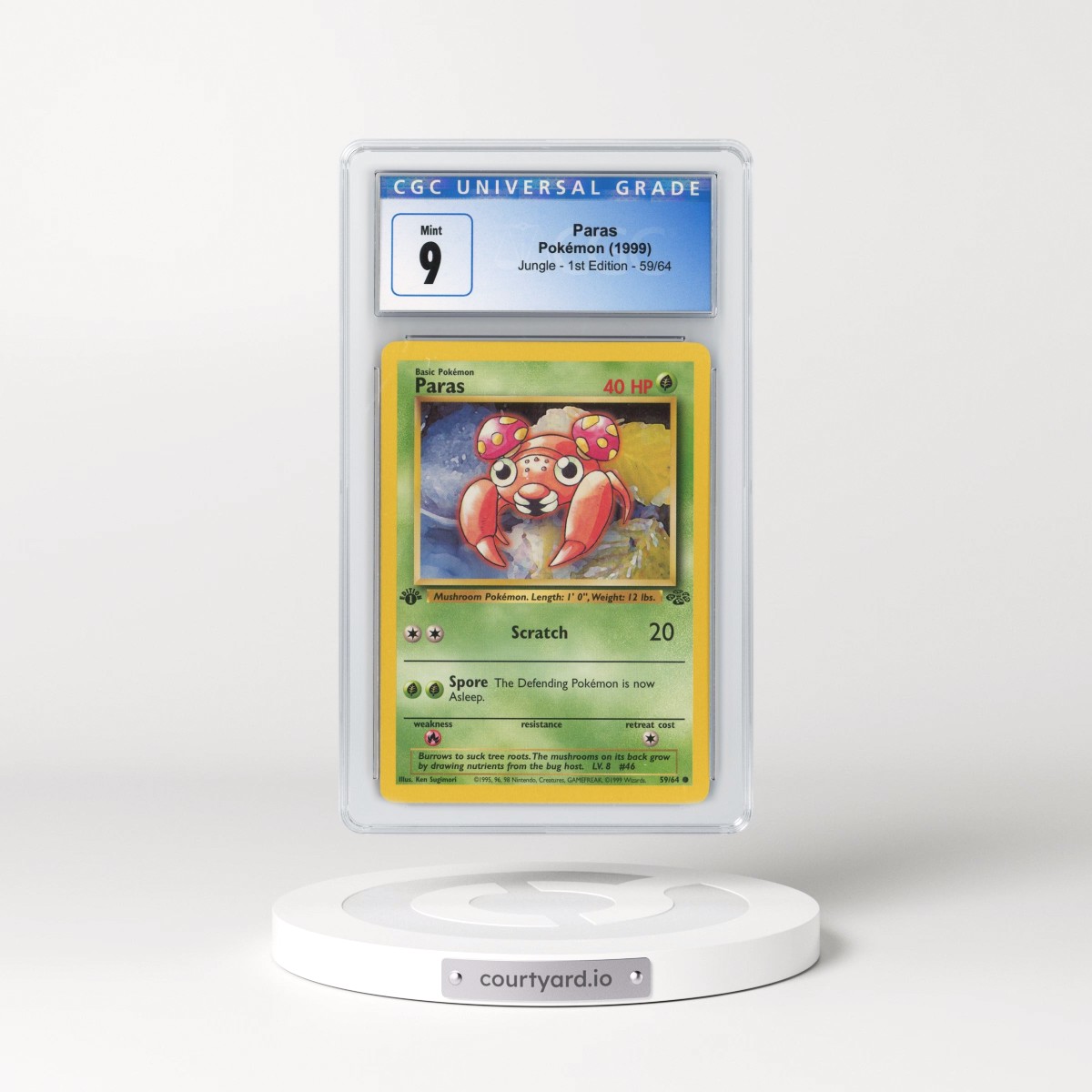 1999 Jungle #59 Paras - 1st Edition (CGC 9 MINT)