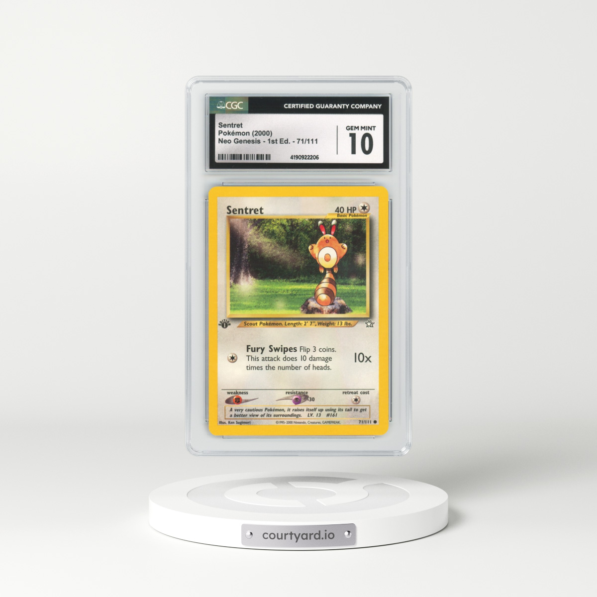 2000 Neo Genesis #71 Sentret - 1st Edition (CGC 10 GEM MINT)