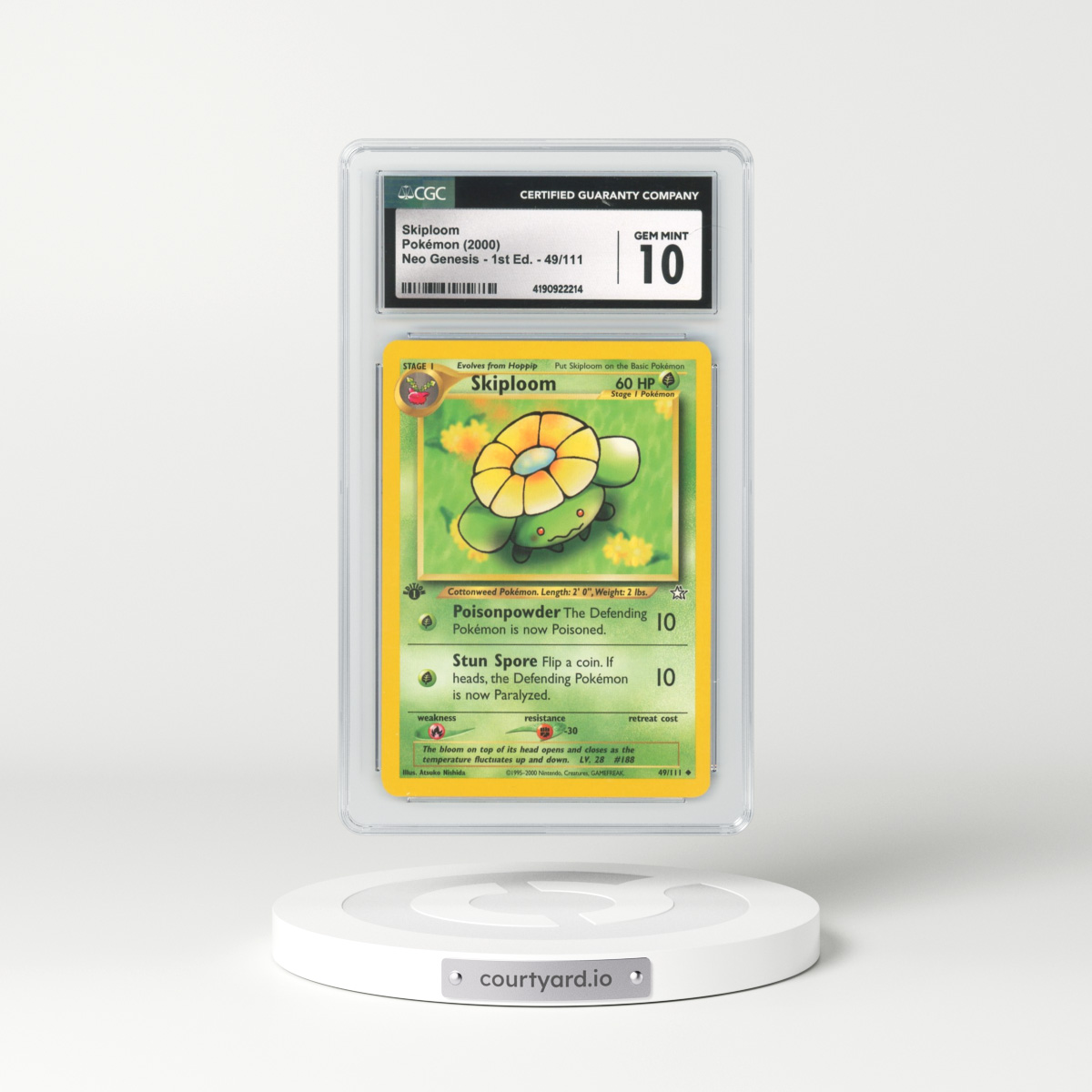 2000 Neo Genesis #49 Skiploom - 1st Edition (CGC 10 GEM MINT)