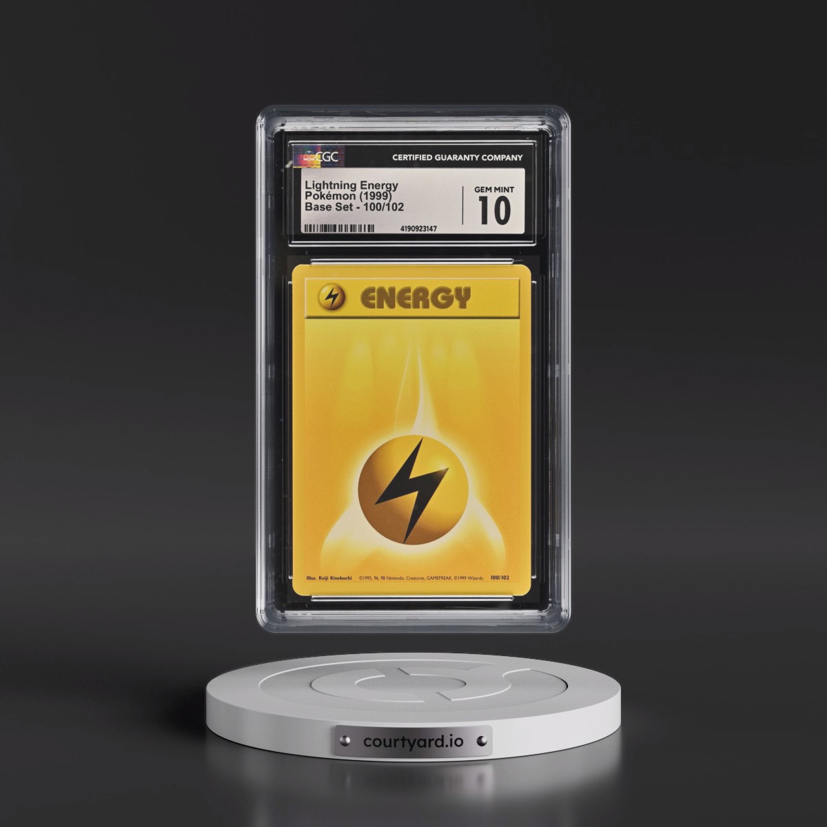 1999 Base Set #100/102 Lightning Energy (CGC 10 GEM MINT)