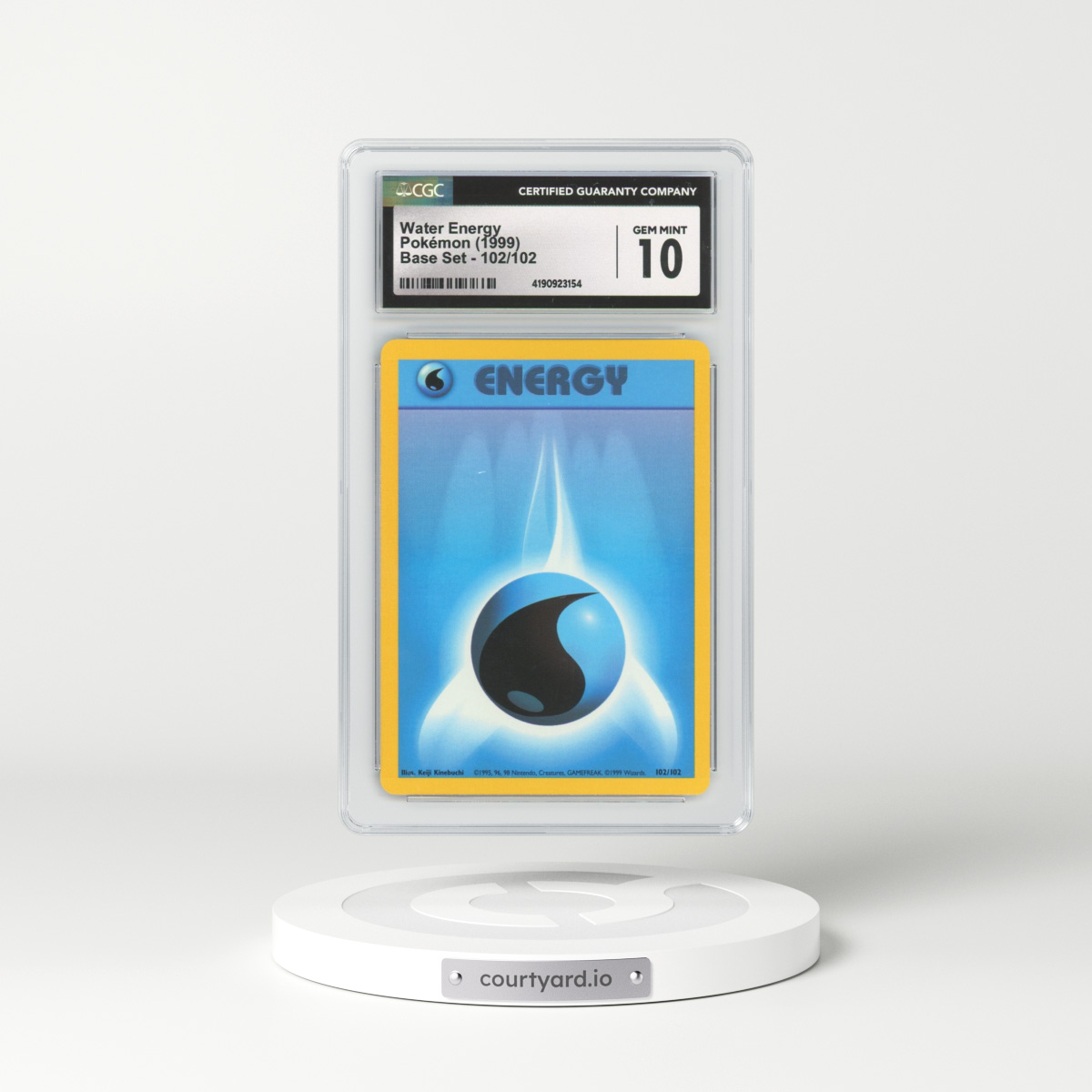 1999 Base Set #102 Water Energy (CGC 10 GEM MINT)