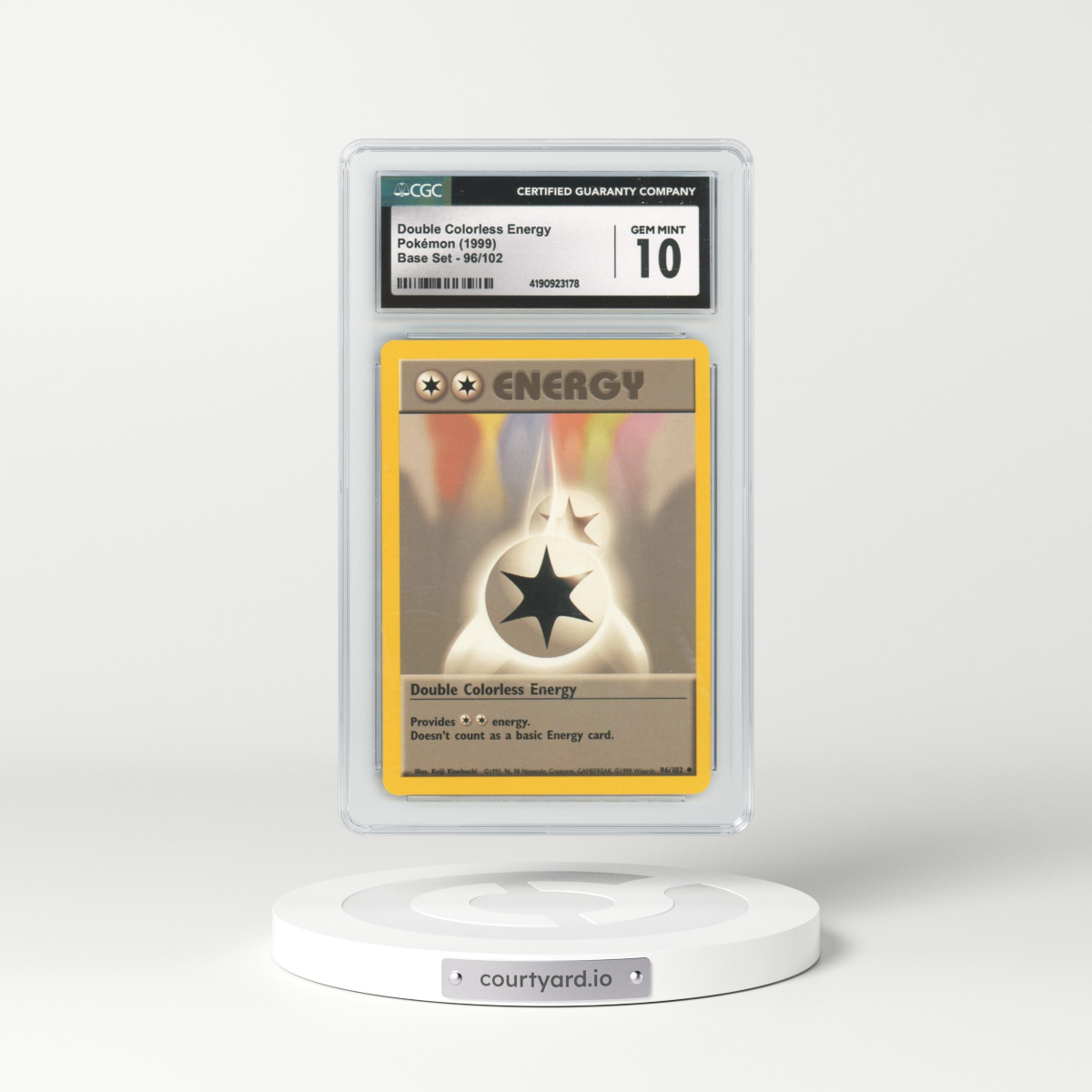 1999 Base Set #96 Double Colorless Energy (CGC 10 GEM MINT)