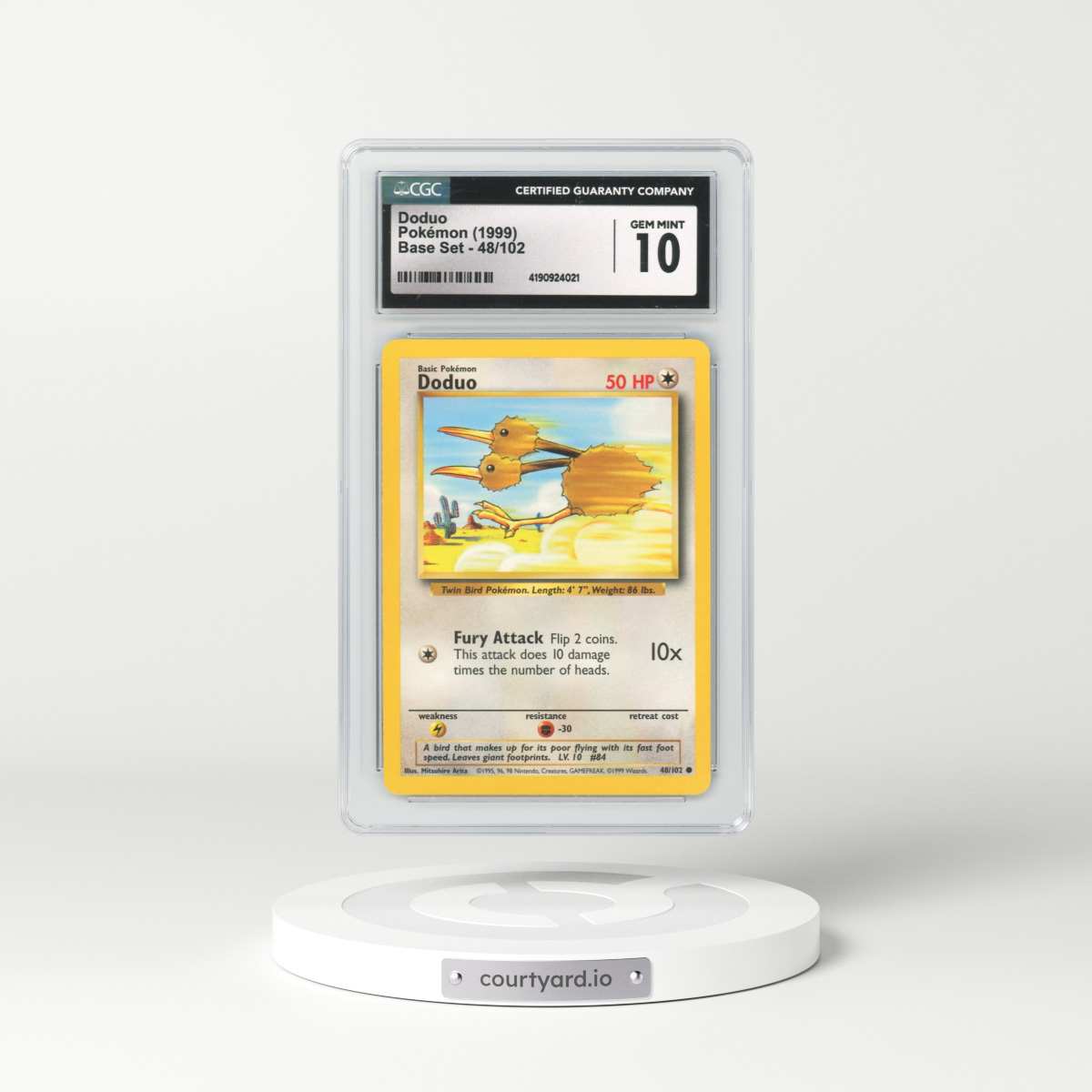 1999 Base Set #48 Doduo (CGC 10 GEM MINT)