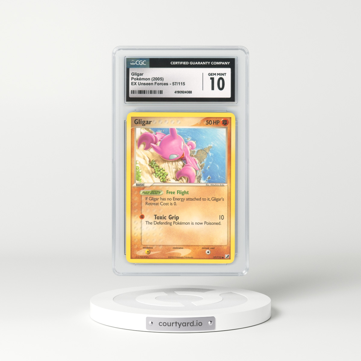 2005 EX Unseen Forces #57/115 Gligar (CGC 10 GEM MINT)