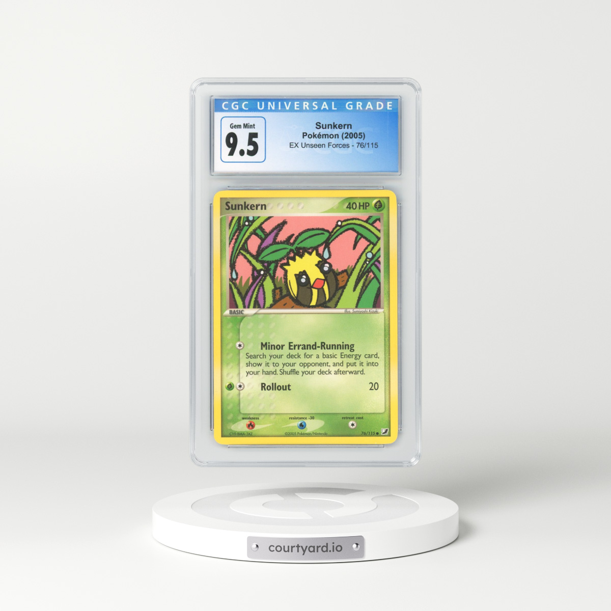 2005 EX Unseen Forces #76 Sunkern (CGC 10 GEM MINT)