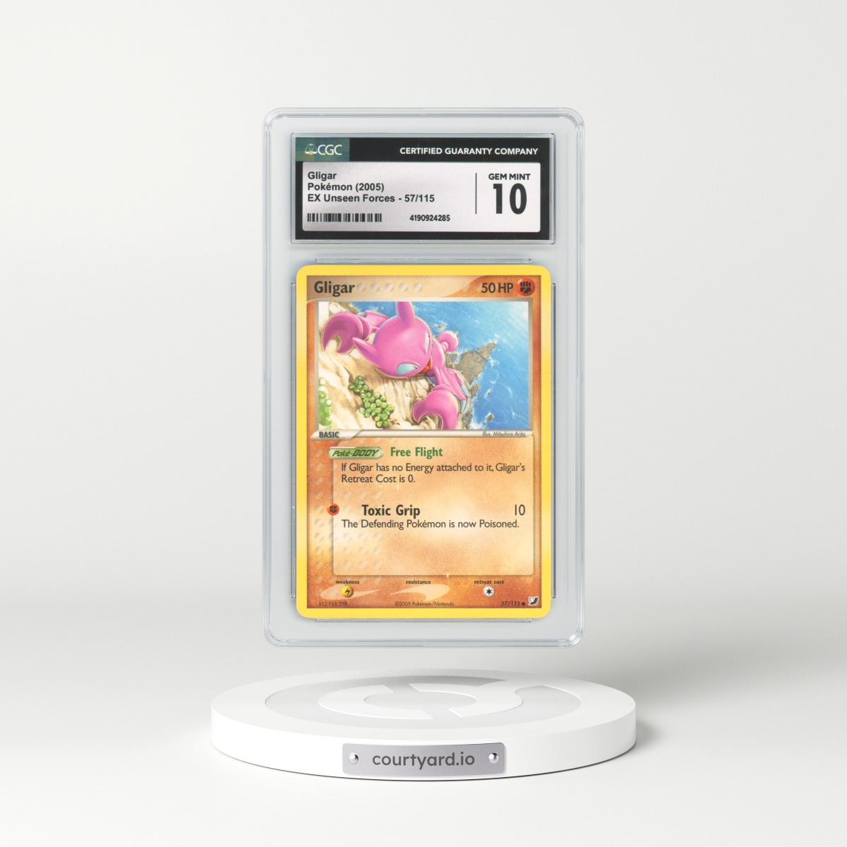 2005 EX Unseen Forces #57/115 Gligar (CGC 10 GEM MINT)