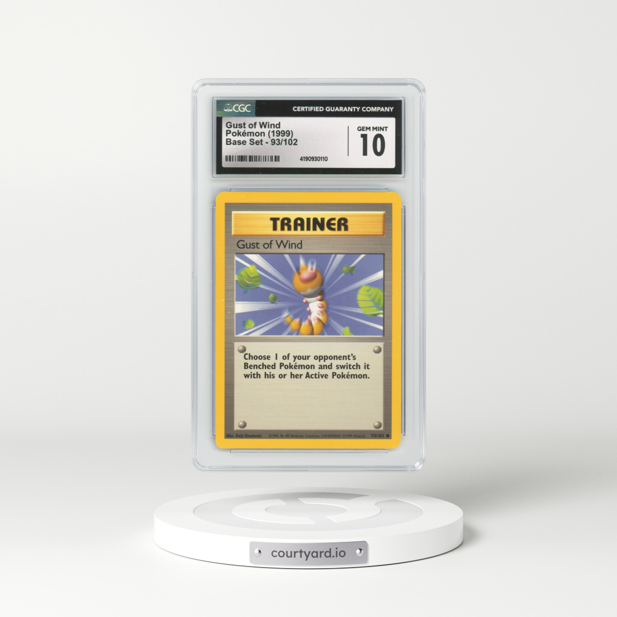 1999 Base Set #93 Gust of Wind (CGC 10 GEM MINT)