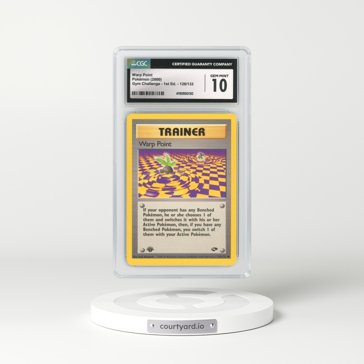 2000 Gym Challenge #126 Warp Point - 1st Edition (CGC 10 GEM MINT)