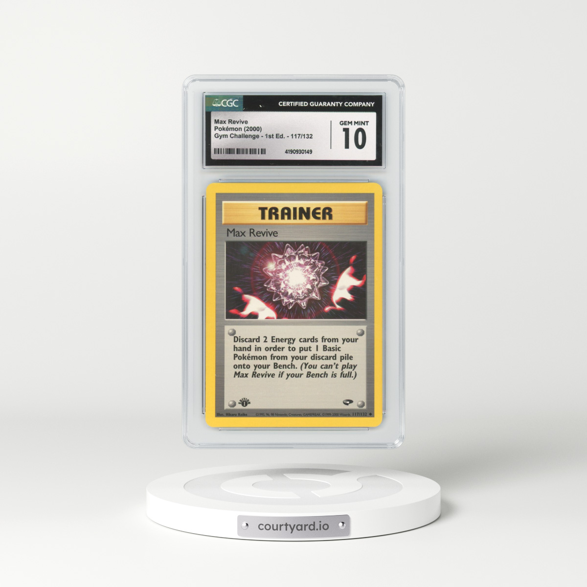 2000 Gym Challenge #117 Max Revive - 1st Edition (CGC 10 GEM MINT)
