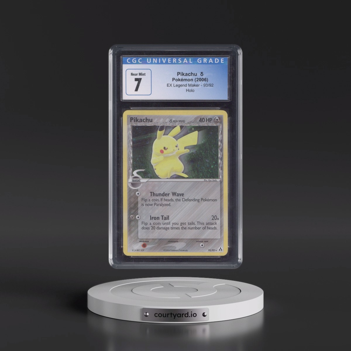 2006 EX Legend Maker Pikachu δ - Holo #93/92 CGC 7