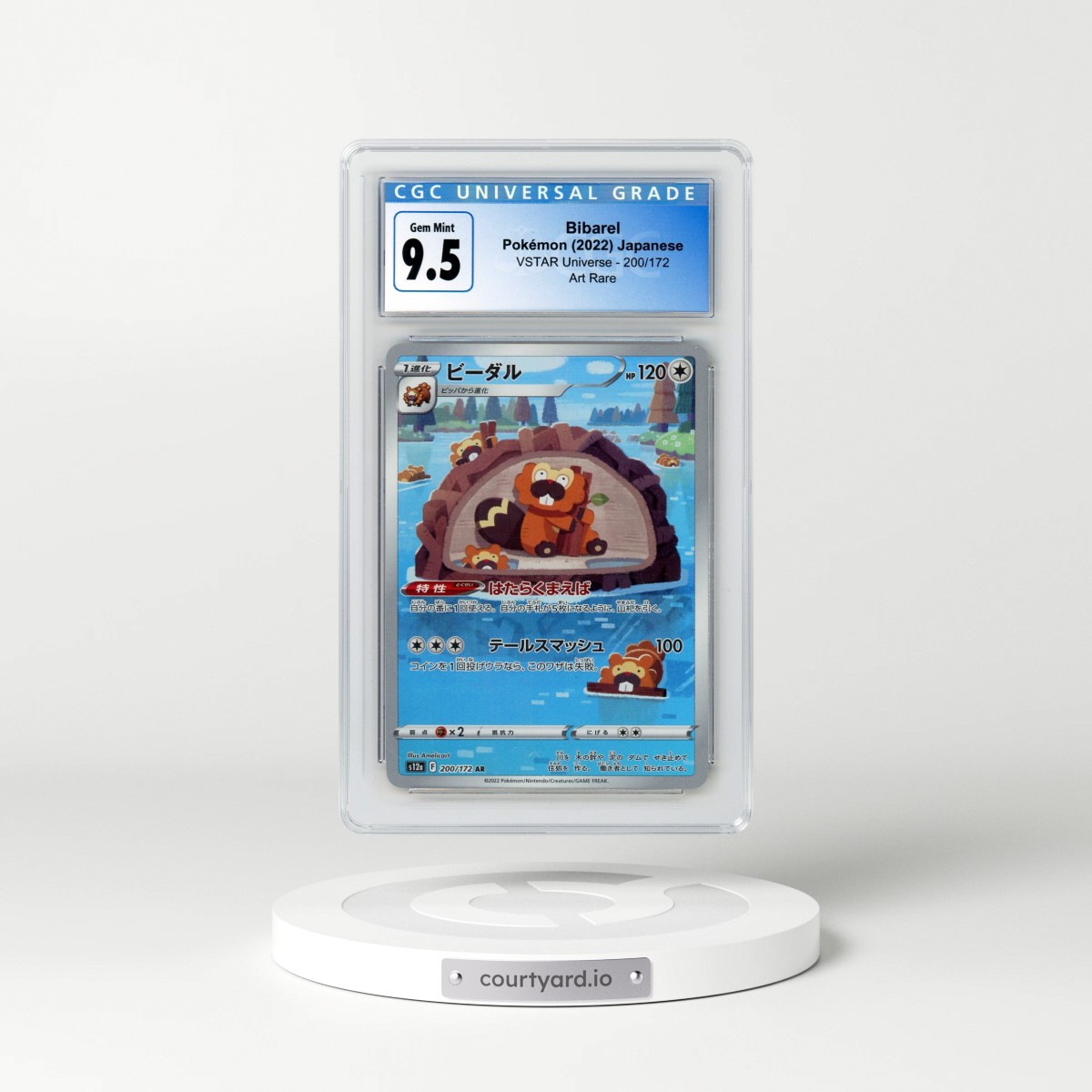 2022 VSTAR Universe #200/172 Bibarel - Art Rare (CGC 10 GEM MINT)