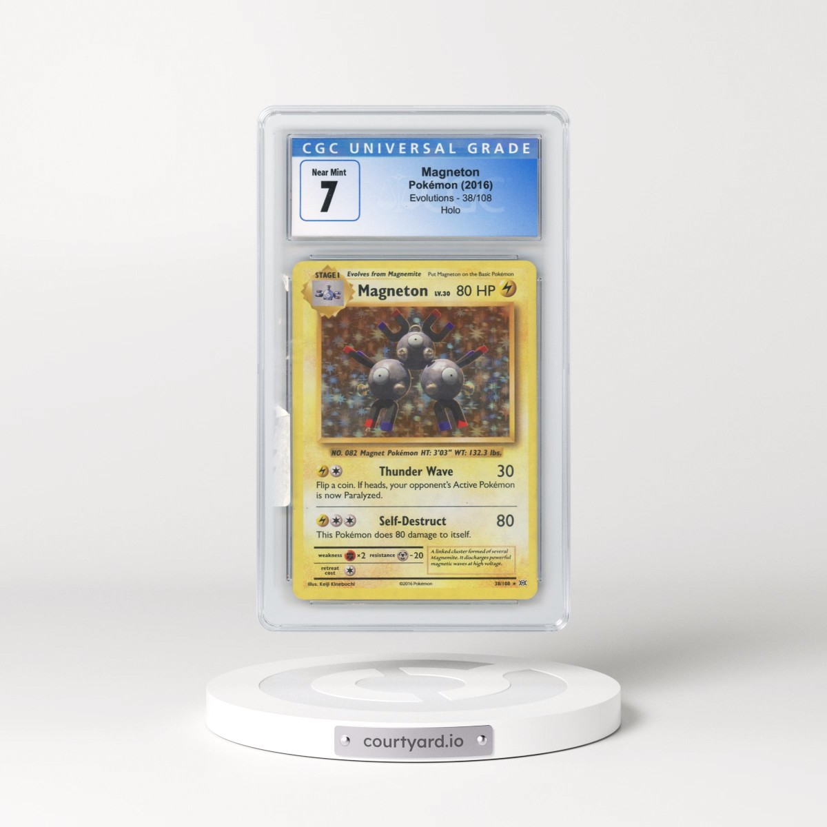 2016 Evolutions #38/108 Magneton - Holo (CGC 7 NM)