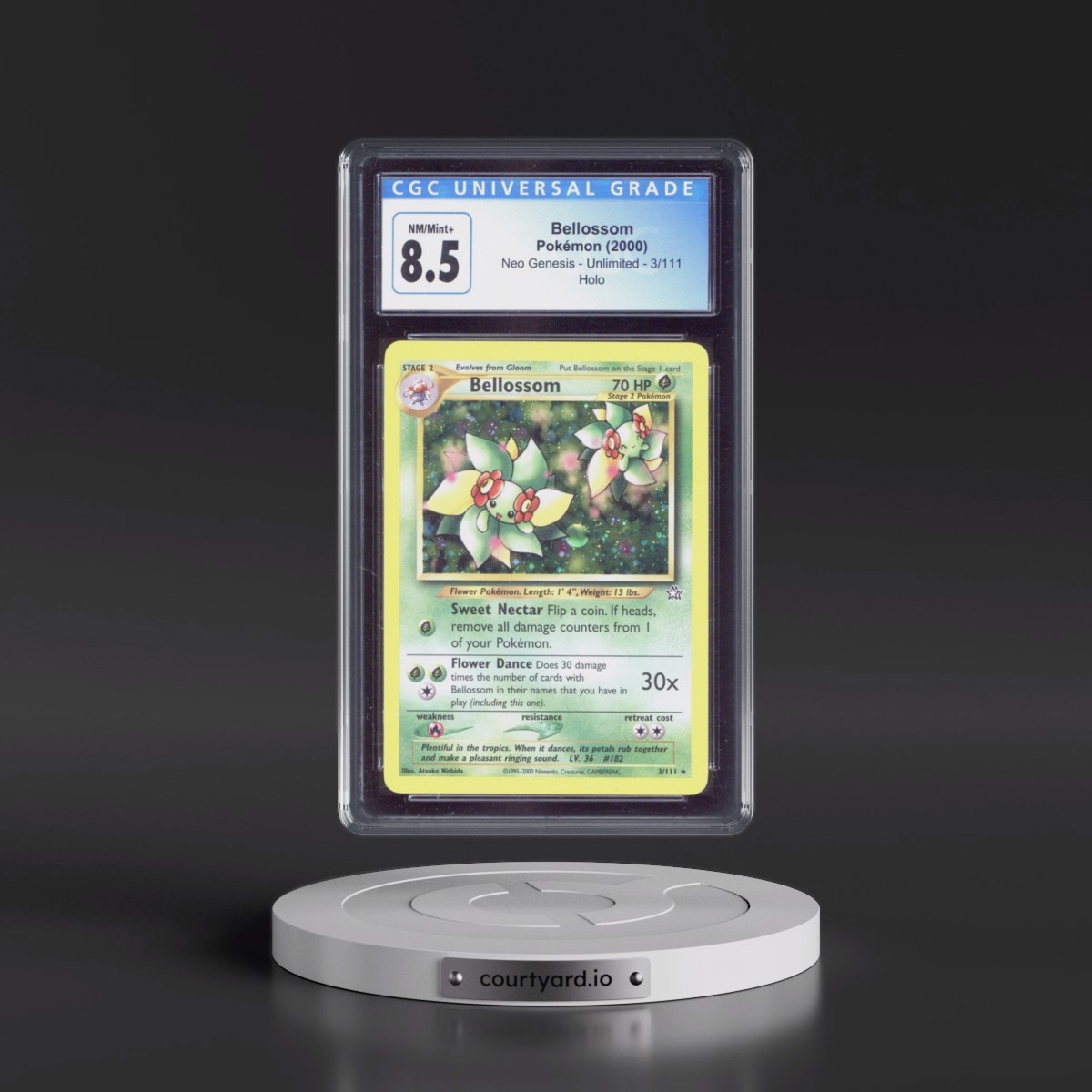 2000 Neo Genesis #3/111 Bellossom - Holo (CGC 8.5 NM-MT+)