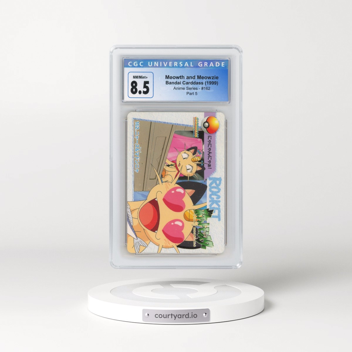 1998 Anime Series #162 Meowth and Meowzie - Part 5 (CGC 8.5 NM-MT+)