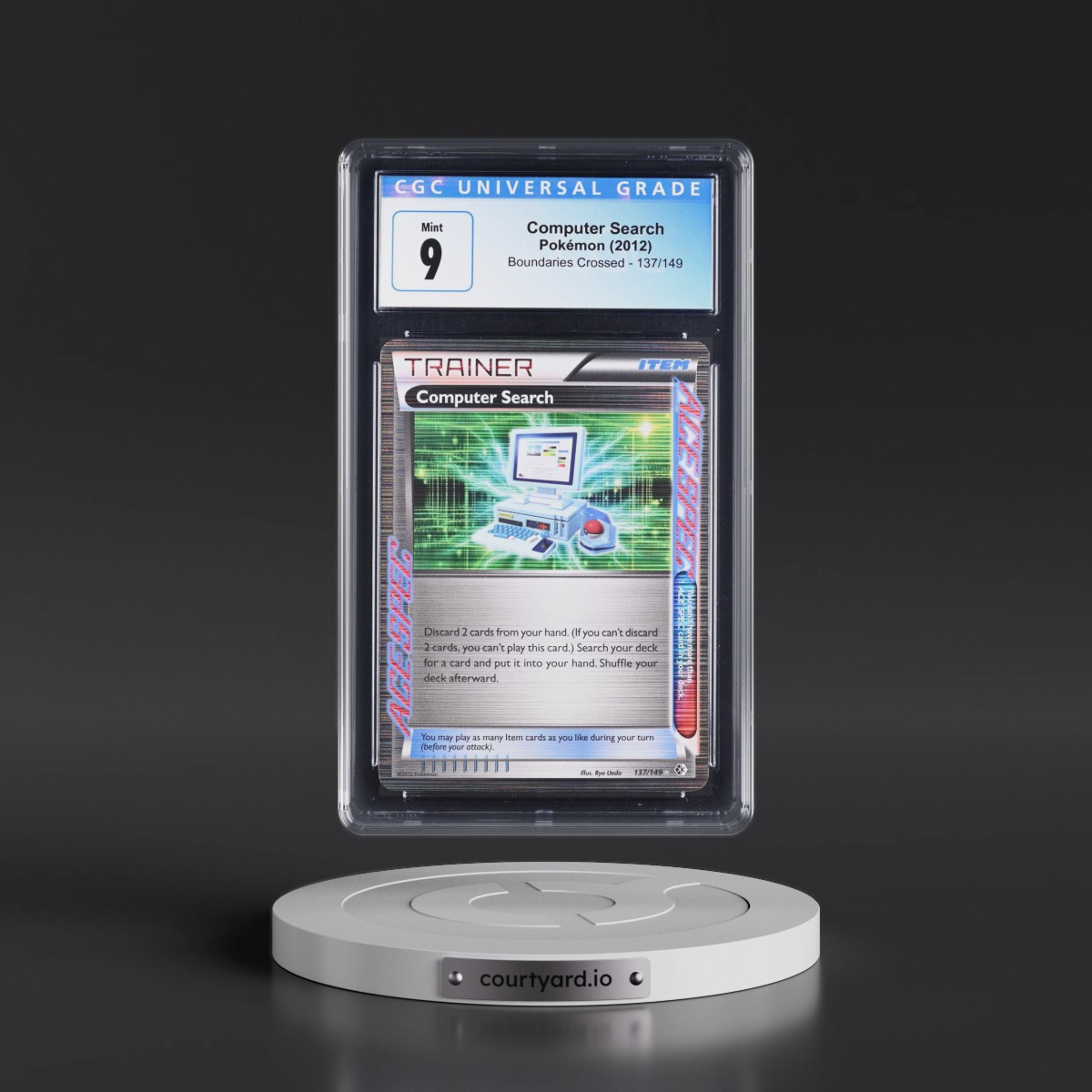 2012 Boundaries Crossed #137/149 Computer Search - Holo (CGC 9 MINT)
