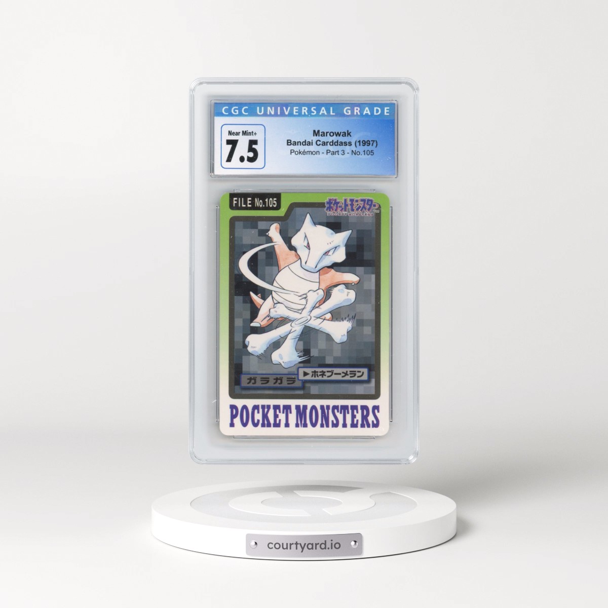1997 (Pocket Monsters on Bottom) Part 3 #105 Marowak (CGC 7.5 NM+)