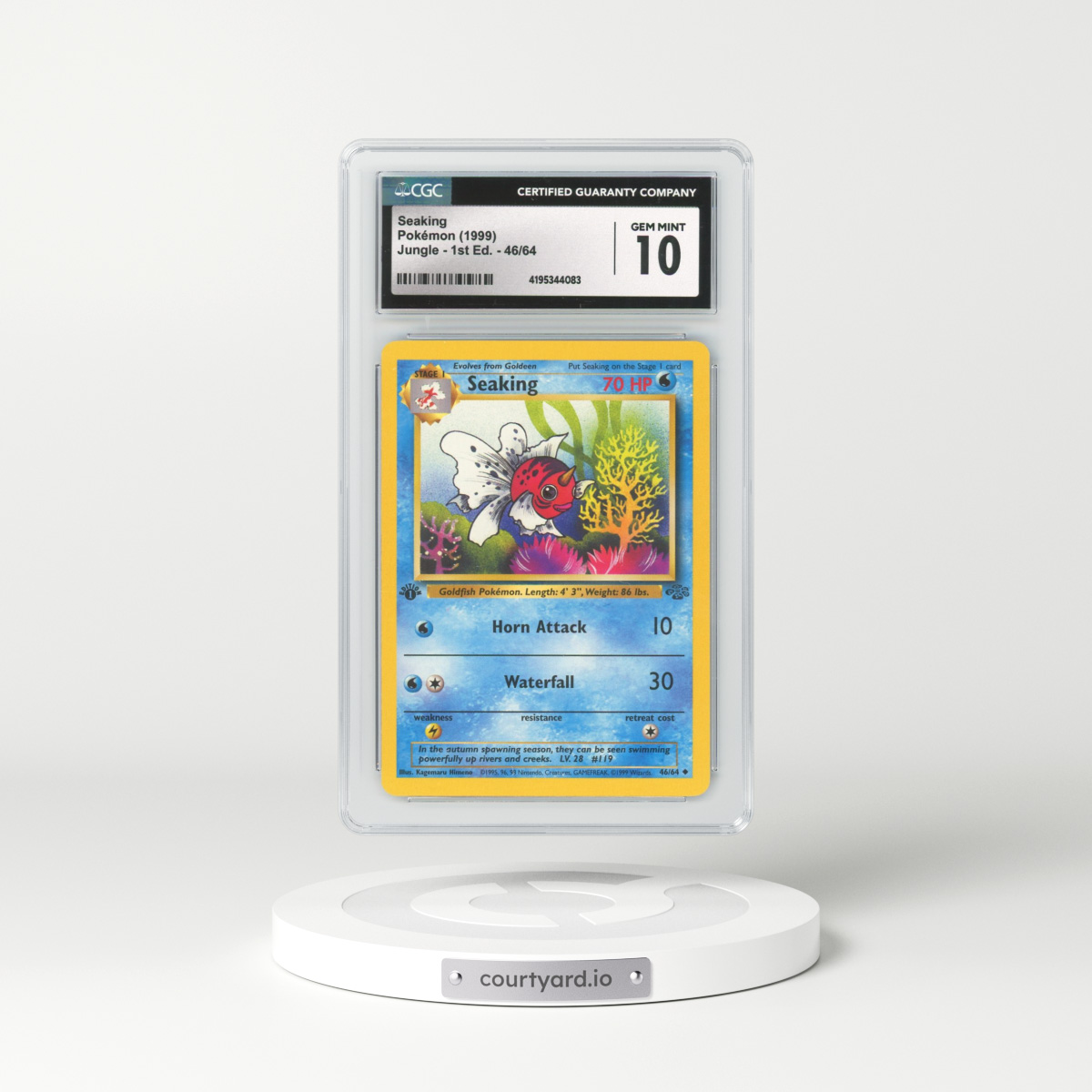 1999 Jungle #46 Seaking - 1st Edition (CGC 10 GEM MINT)