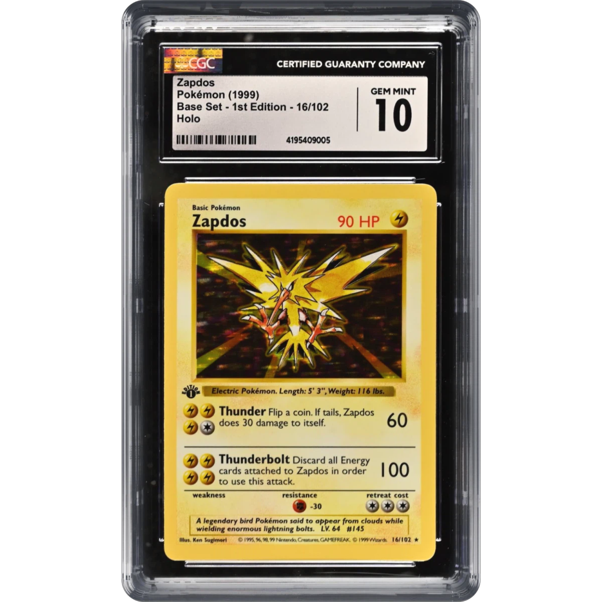 Zapdos card artwork