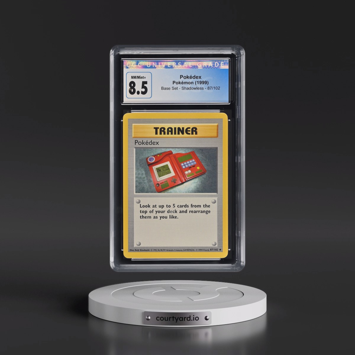 1999 Base Set #87/102 Pokédex - Shadowless Shadowless (CGC 8.5 NM-MT+)