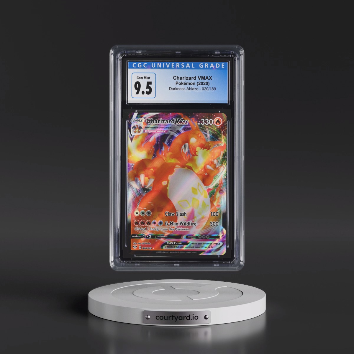 2020 Darkness Ablaze Charizard VMAX - Holo #020/189 CGC 10
