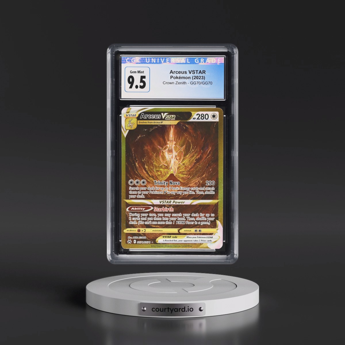 2023 Crown Zenith #GG70/GG70 Arceus VSTAR - Galarian Gallery Holo (CGC 10 GEM MINT)