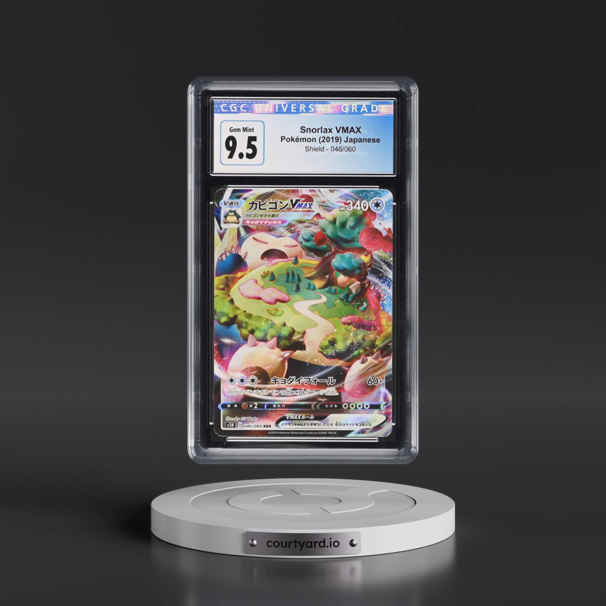 2019 Shield #046/060 Snorlax VMAX - Holo (CGC 10 GEM MINT)