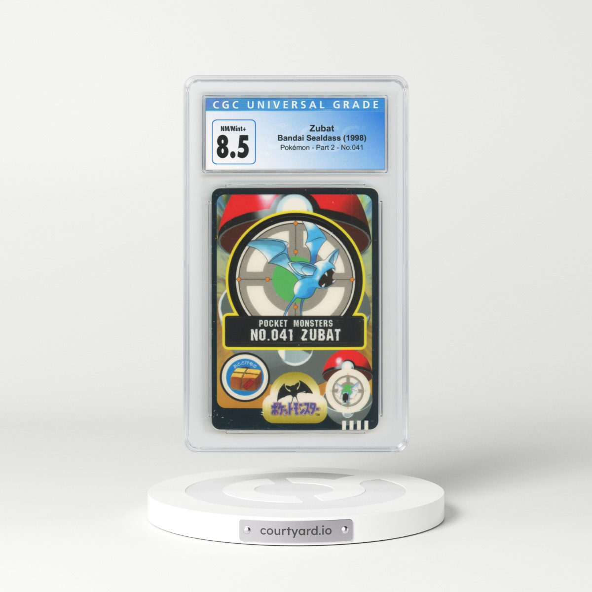 1998 Japanese Bandai Sealdass #41 Zubat (CGC 8.5 NM-MT+)