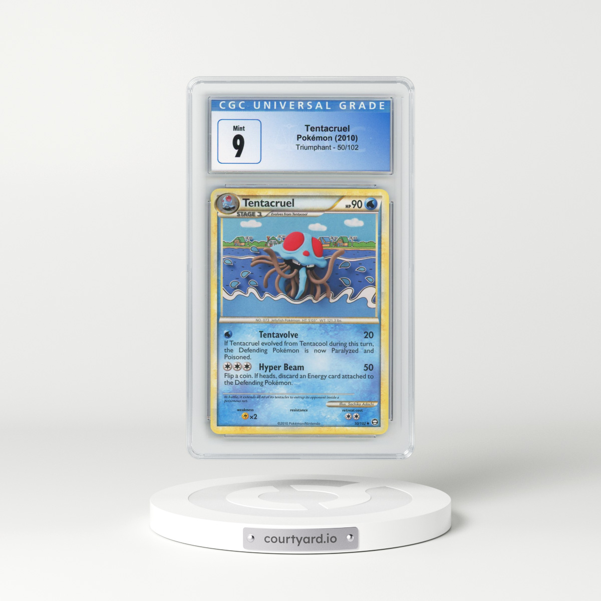 2010 Triumphant #50/102 Tentacruel (CGC 9 MINT)