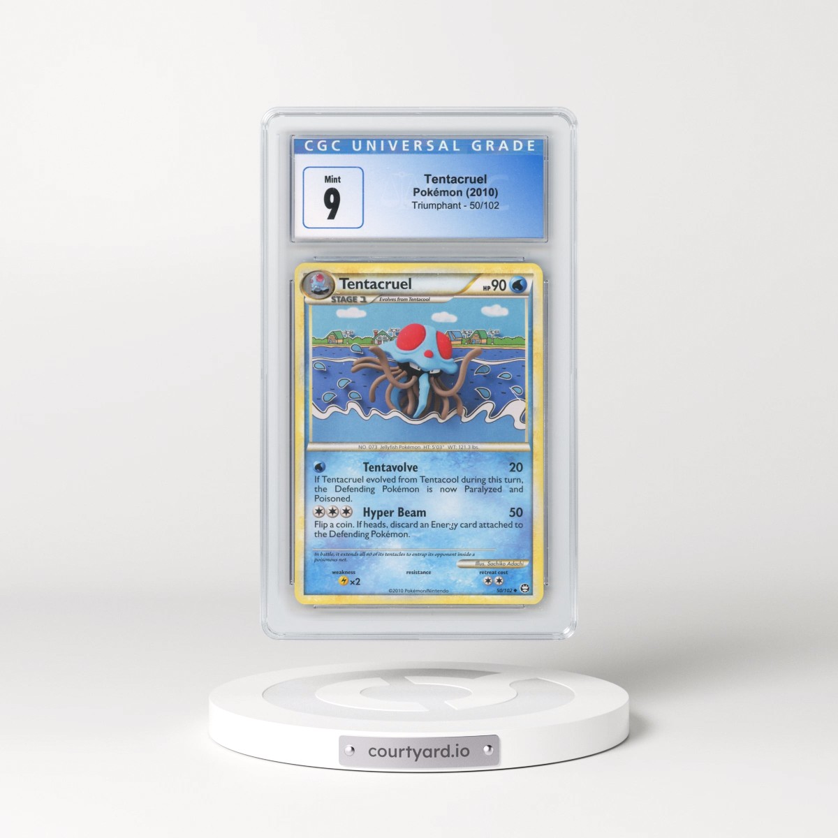 2010 Triumphant #50/102 Tentacruel (CGC 9 MINT)