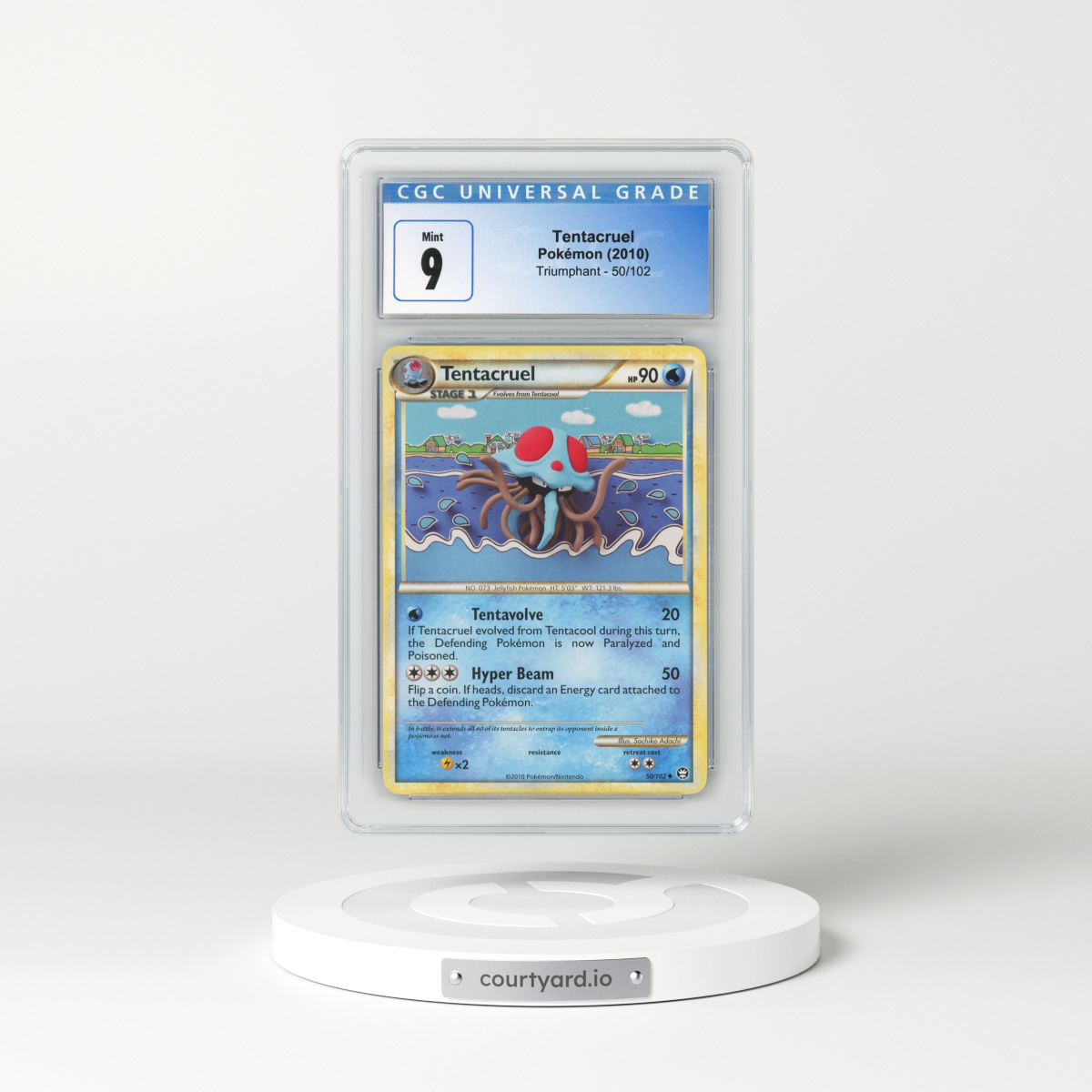 2010 Triumphant #50/102 Tentacruel (CGC 9 MINT)