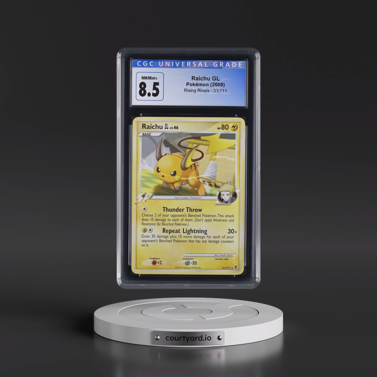 2009 Rising Rivals #31/111 Raichu GL (CGC 8.5 NM-MT+)