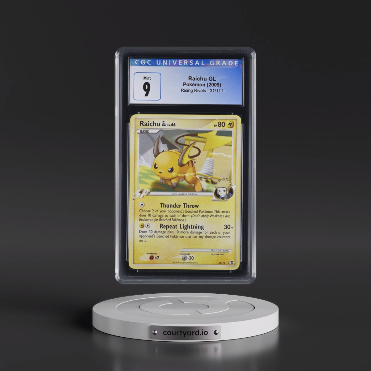 2009 Rising Rivals #31/111 Raichu GL (CGC 9 MINT)