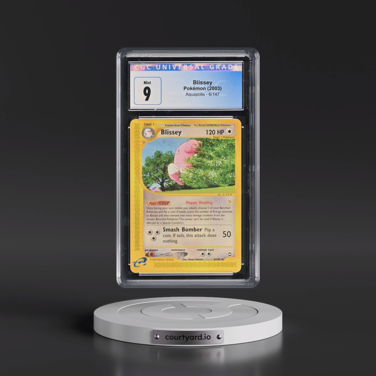 2003 Aquapolis #6/147 Blissey (CGC 9 MINT)