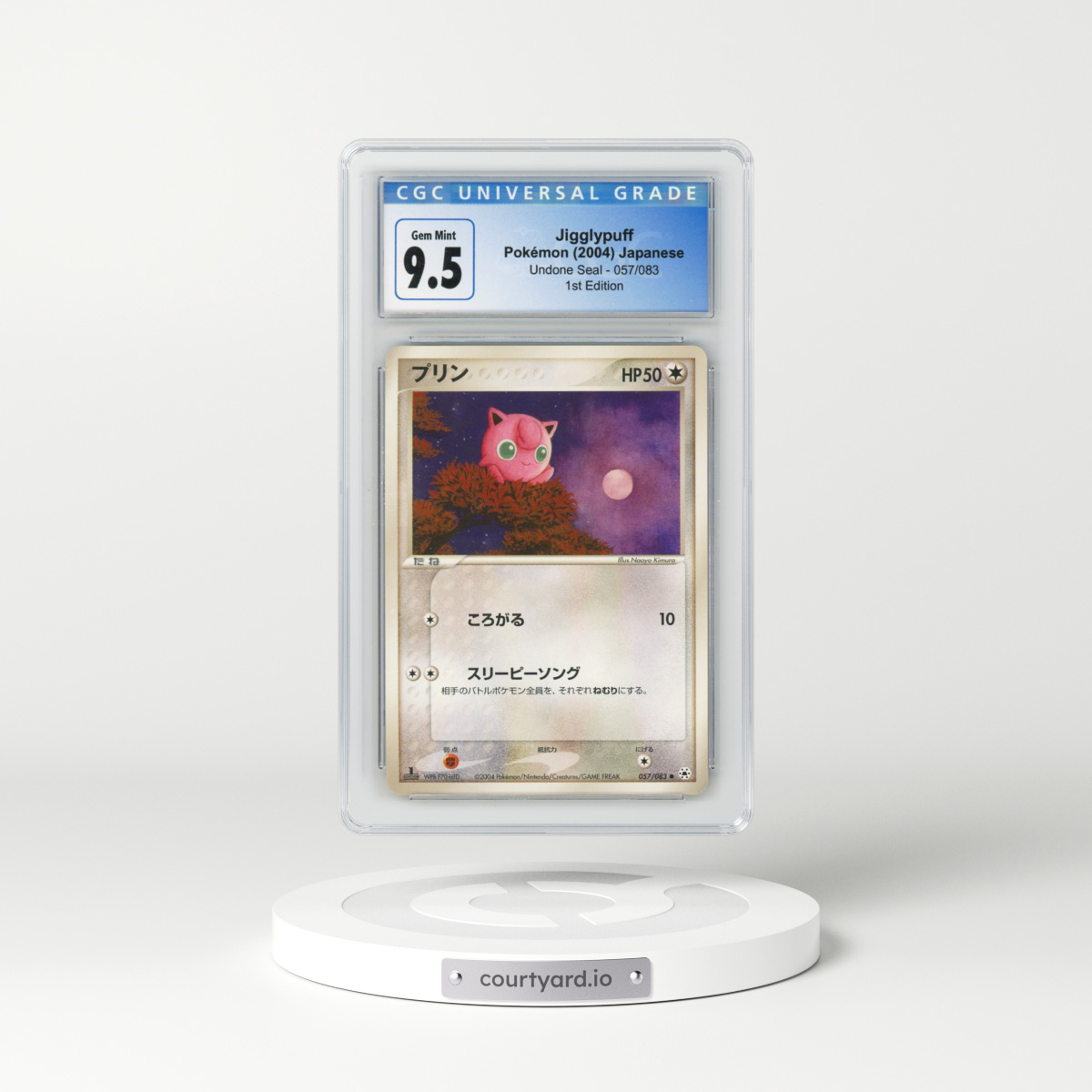 2004 Undone Seal #057/083 Jigglypuff - 1st Edition (CGC 10 GEM MINT)