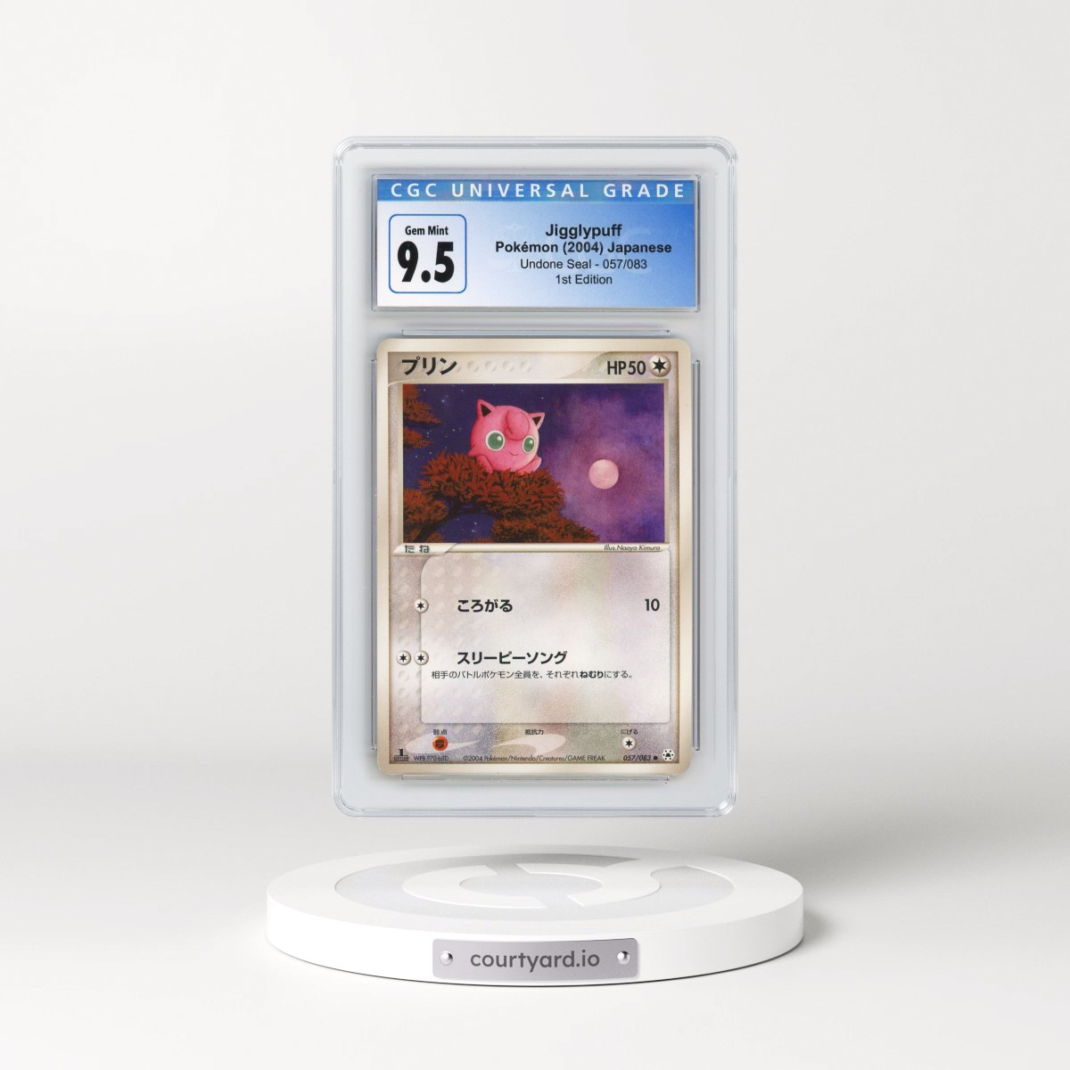 2004 Undone Seal #057/083 Jigglypuff - 1st Edition (CGC 10 GEM MINT)