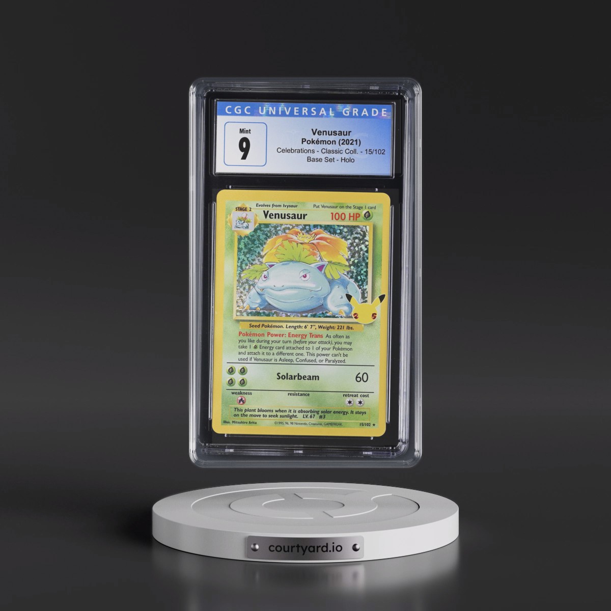 2021 Celebrations - Classic Collection #15/102 Venusaur - Base Set Holo (CGC 9 MINT)