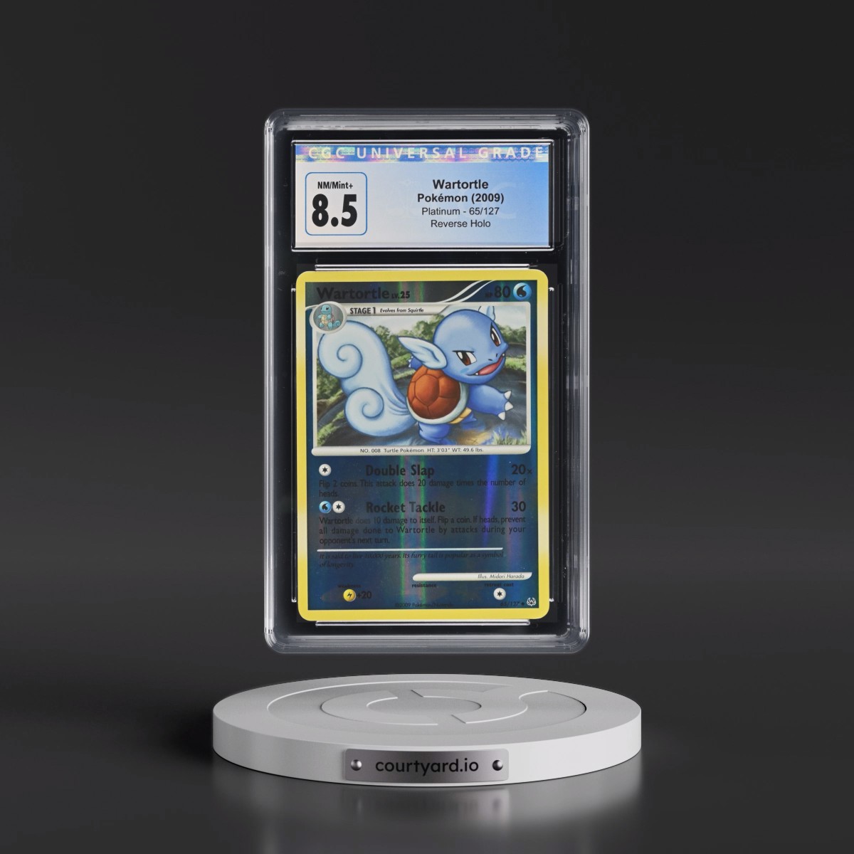 2009 Platinum #65/127 Wartortle - Reverse Holo (CGC 8.5 NM-MT+)