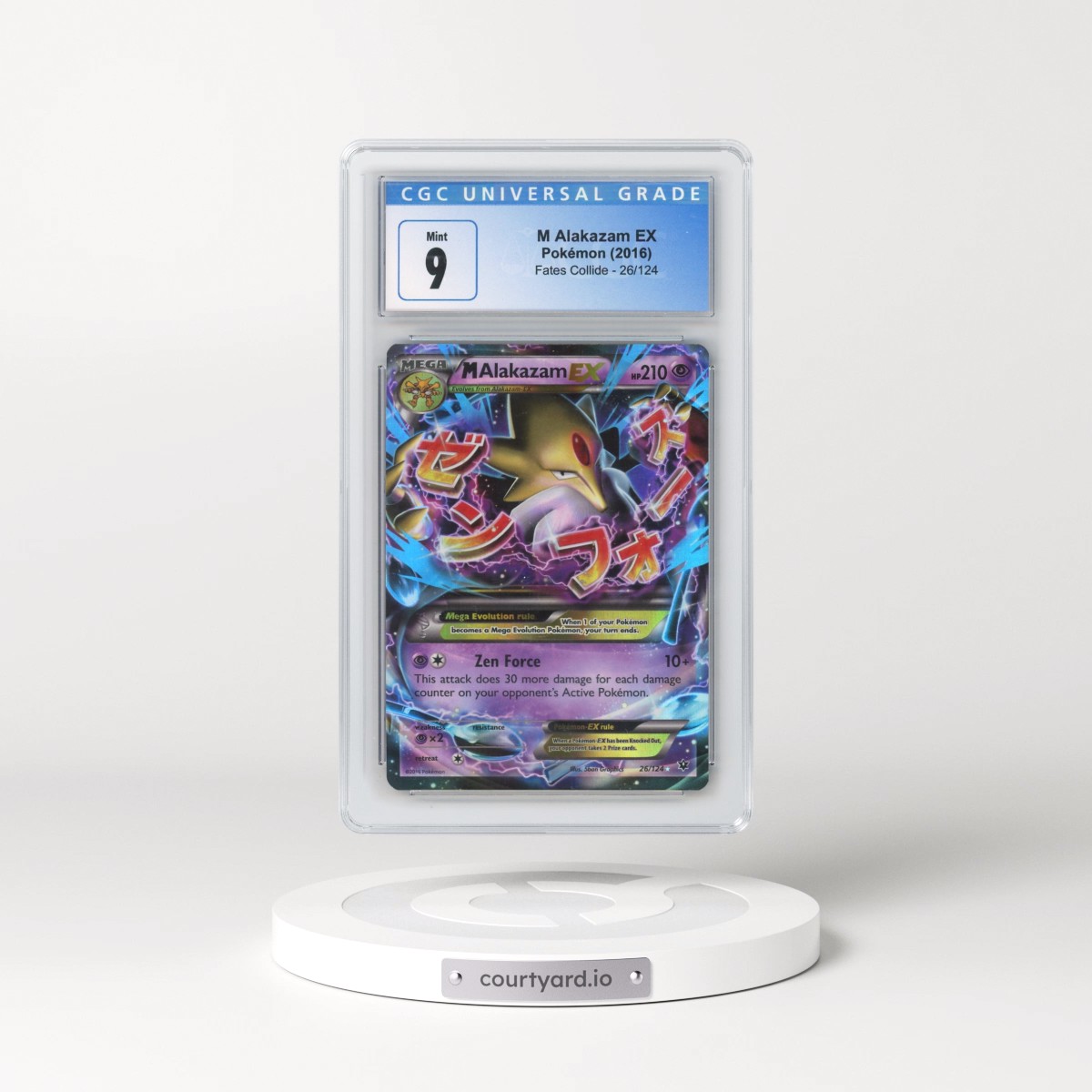 2016 Fates Collide #26/124 M Alakazam EX - Holo (CGC 9 MINT)
