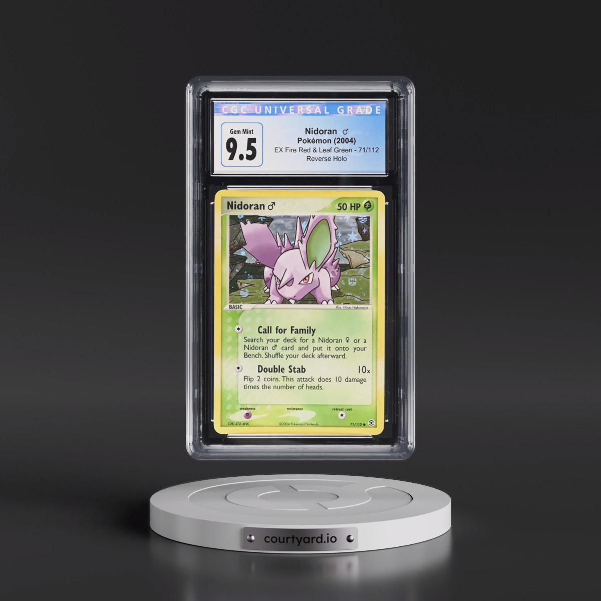 2004 EX Fire Red & Leaf Green #71/112 Nidoran â?? - Reverse Holo (CGC 10 GEM MINT)