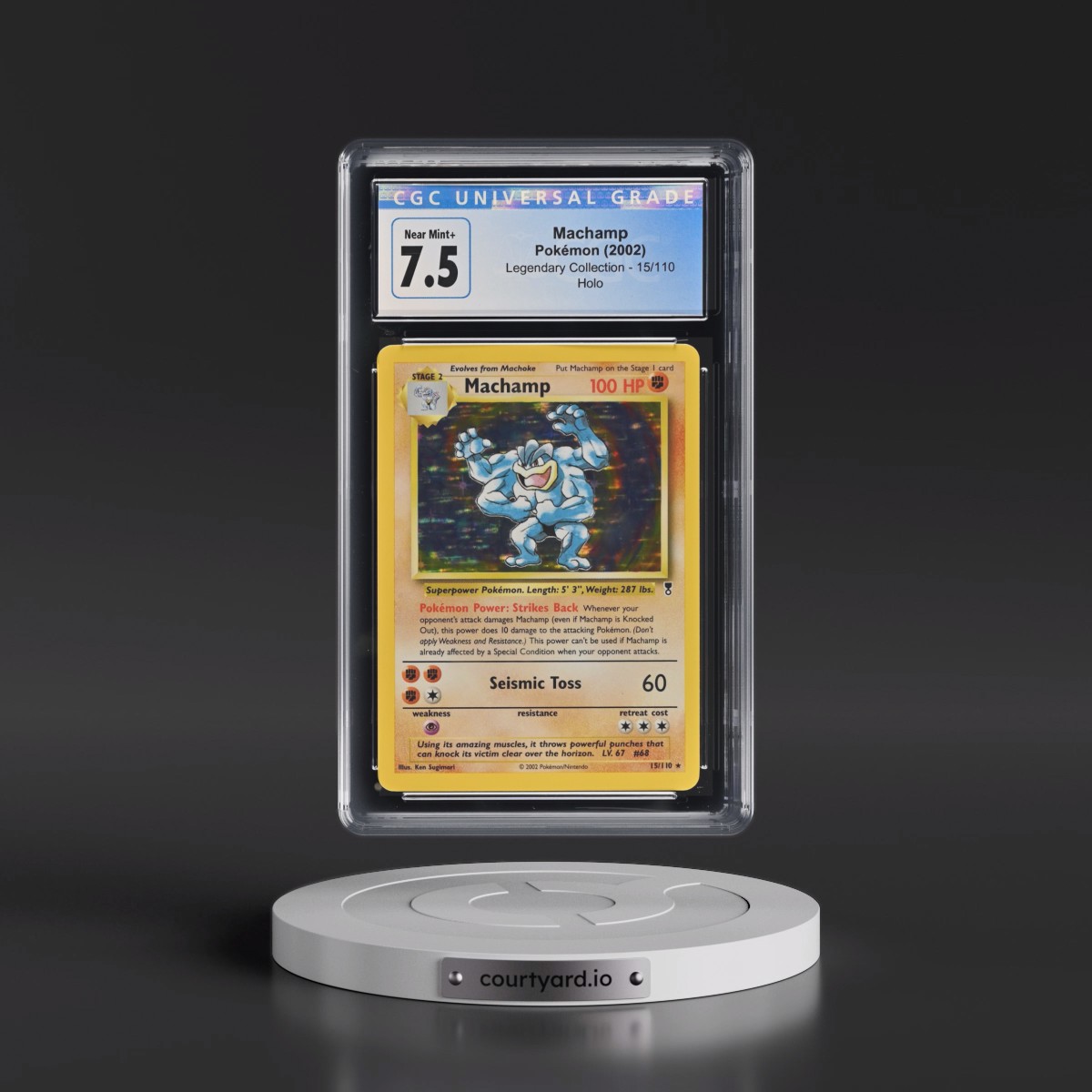 2002 Legendary Collection #15/110 Machamp - Holo (CGC 7.5 NM+)