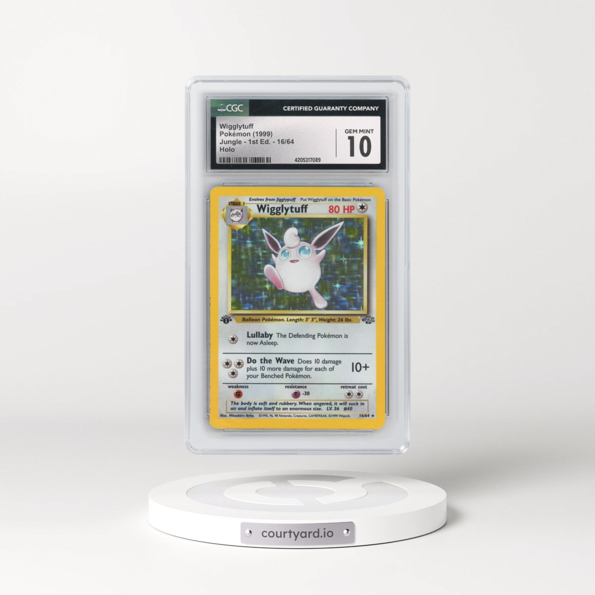 1999 Jungle #16/64 Wigglytuff - 1st Edition Holo (CGC 10 GEM MINT)