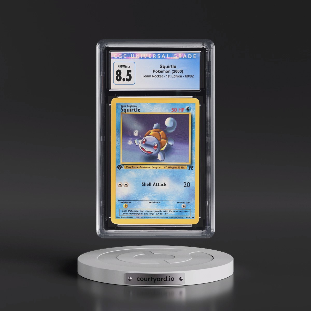 2000 Team Rocket #68/82 Squirtle - 1st Edition 1st Edition (CGC 8.5 NM-MT+)