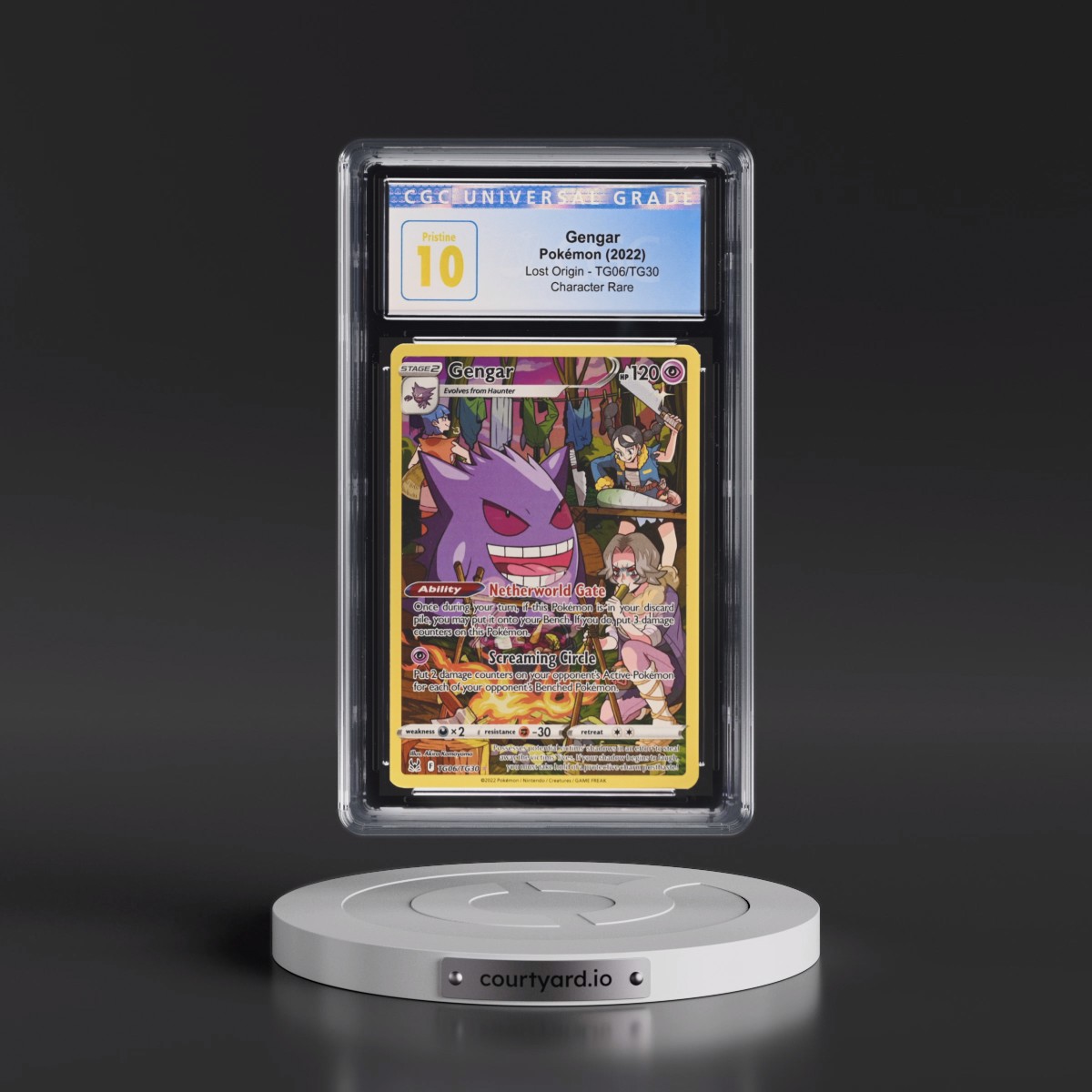 2022 Lost Origin #TG06/TG30 Gengar - Trainer Gallery Holo (CGC 10 PRISTINE)