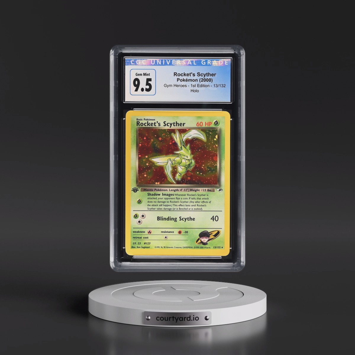 2000 Gym Heroes #13/132 Rocket's Scyther - 1st Edition Holo (CGC 10 GEM MINT)