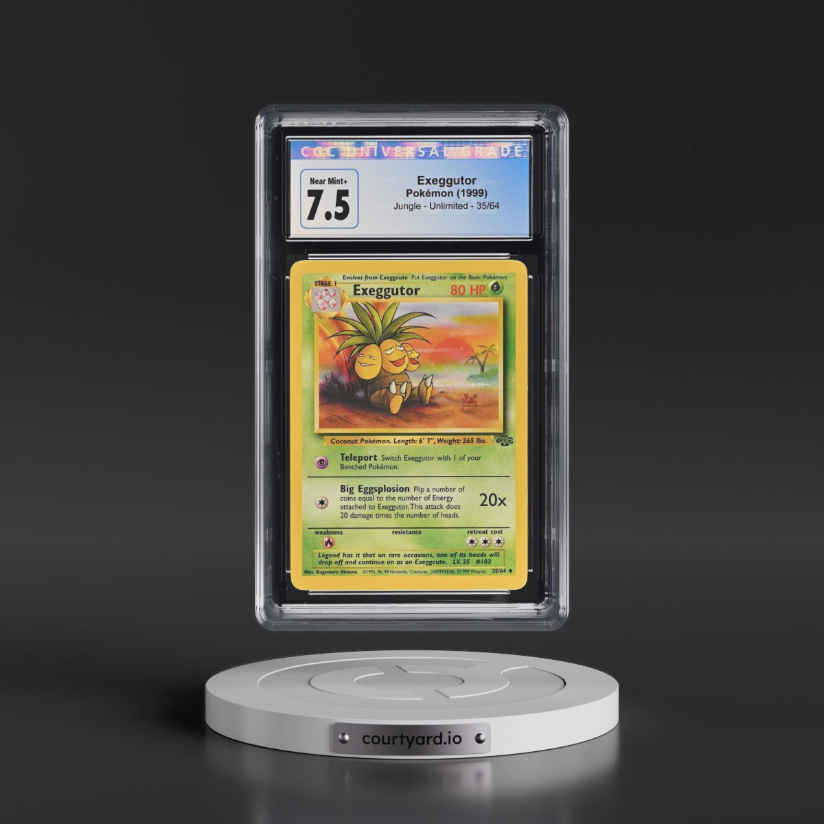 1999 Jungle #35/64 Exeggutor (CGC 7.5 NM+)