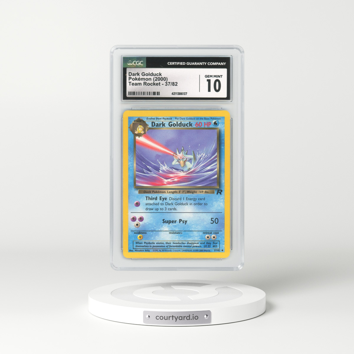 2000 Team Rocket #37 Dark Golduck (CGC 10 GEM MINT)