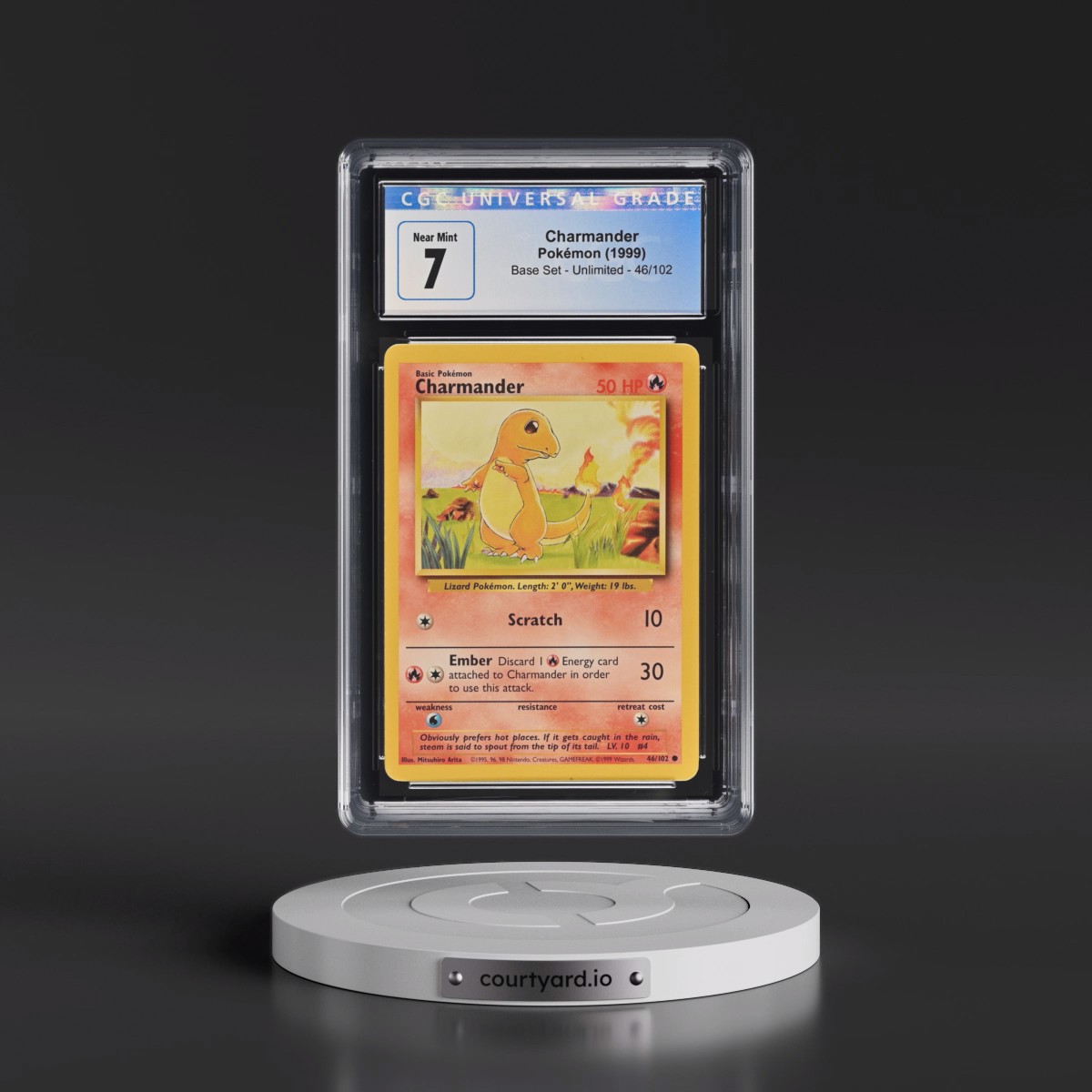 1999 Base Set #46/102 Charmander (CGC 7 NM)