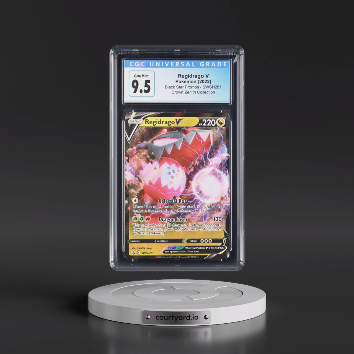 2017 Black Star Promos - Sword & Shield #SWSH281 Regidrago V - Crown Zenith Collection - Regidrago V (Holo) (CGC 10 GEM MINT)