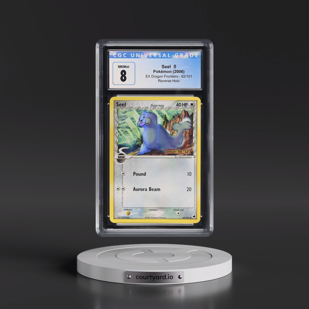 2006 EX Dragon Frontiers #62/101 Seel δ - Reverse Holo (CGC 8 NM-MT)