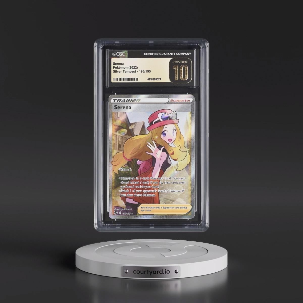 2022 Silver Tempest #193/195 Serena - Ultra Rare Holo (CGC 10 PRISTINE)